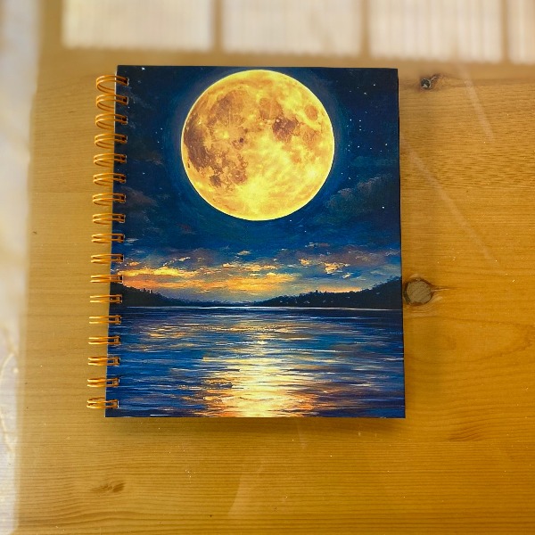 Cuaderno Artístico Luna Llena y Mar A5